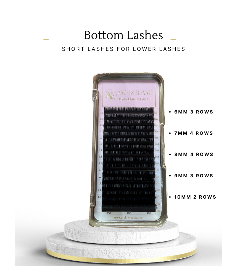 Mixed Lash trays Bottom Lashes 6-10mm