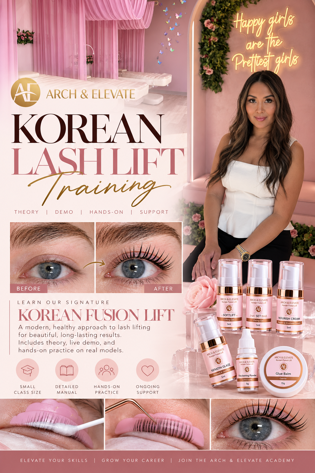 Korean lash lift training